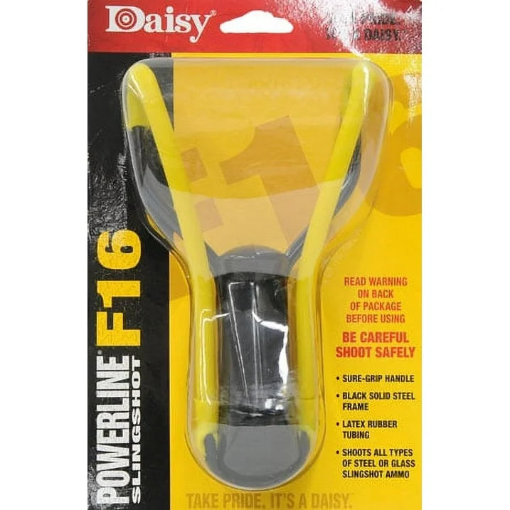 Daisy Model F16 Slingshot, Molded Handle, Steel Frame